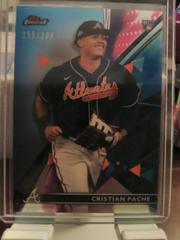 Cristian Pache [Sky Blue Refractor] #97 Baseball Cards 2021 Topps Finest Prices