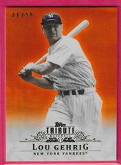 Lou Gehrig [Orange] #88 Baseball Cards 2013 Topps Tribute Prices