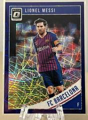 Lionel Messi [Optic Purple Velocity] #1 Soccer Cards 2018 Panini Donruss Prices