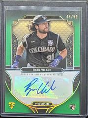 Ryan Vilade [Emerald] #RA-RV Baseball Cards 2022 Topps Triple Threads Rookie Autographs Prices