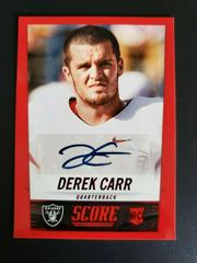 Derek Carr [Autograph Red] #364 Football Cards 2014 Panini Score Prices