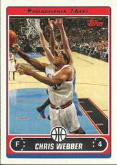 Chris Webber #173 Basketball Cards 2006 Topps Prices