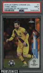 Lionel Messi [Orange] Soccer Cards 2019 Topps Chrome UEFA Champions League Sapphire Prices