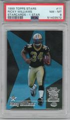 Ricky Williams [1 Star] #11 Football Cards 1999 Topps Stars Starcards Prices