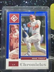 Mike Trout [Blue] #27 Baseball Cards 2021 Panini Chronicles Prices