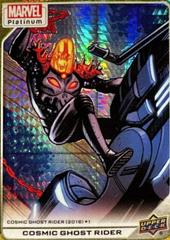 Cosmic Ghost Rider [Yellow Spotlight] Marvel 2023 Upper Deck Platinum Prices