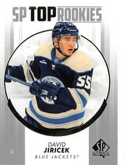 David Jiricek #TR-47 Hockey Cards 2022 SP Authentic Top Rookies Prices