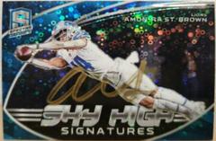 Amon Ra St. Brown [Blue] #SKS-AST Football Cards 2022 Panini Spectra Sky High Signatures Prices