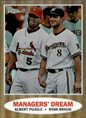 Albert Pujols, Ryan Braun [Refractor] #C101 Baseball Cards 2011 Topps Heritage Chrome Prices
