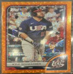 Kyle Schwarber [Orange Cracked Ice] #16 Baseball Cards 2023 Topps World Classic Prices