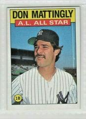 Don Mattingly #712 Baseball Cards 1986 Topps Prices