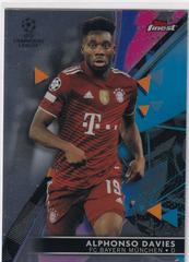 Alphonso Davies #9 Soccer Cards 2021 Topps Finest UEFA Champions League Prices