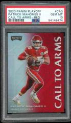 Patrick Mahomes II [Red] #CA3 Football Cards 2020 Panini Playoff Call to Arms Prices