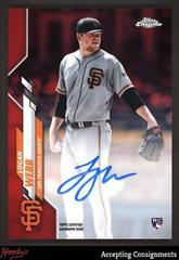 Logan Webb [Red Refractor] #RA-LW Baseball Cards 2020 Topps Chrome Rookie Autographs Prices
