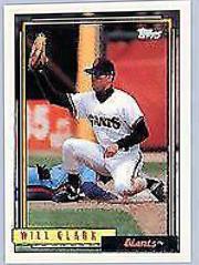 Will Clark #330 Baseball Cards 1992 Topps Micro Prices