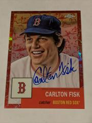 Carlton Fisk Autographed Card 2022 Topps Finest Moments # FMA-CF