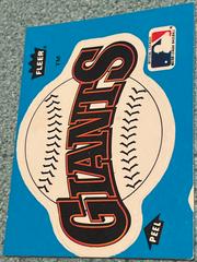 Giants “Team Logo Sticker” Baseball Cards 1985 Fleer Stickers Prices