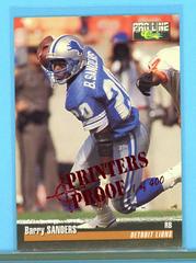 Barry Sanders [Printer's Proofs] #206 Football Cards 1995 Pro Line Prices