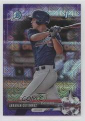 Abrahan Gutierrez [Purple Refractor] #BCP78 Baseball Cards 2017 Bowman Mega Box Chrome Prospects Prices