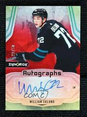 William Eklund [Red] Hockey Cards 2021 Upper Deck Synergy Autograph Rookies Prices
