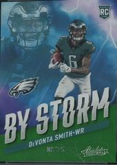 DeVonta Smith [Green] #BST-7 Football Cards 2021 Panini Absolute By Storm Prices