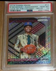 Shai Gilgeous Alexander [Mojo] Basketball Cards 2018 Panini Prizm Luck of the Lottery Prices