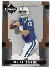 Peyton Manning #43 Football Cards 2008 Leaf Limited Prices