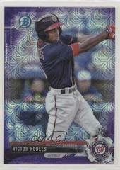 Victor Robles [Purple Refractor] #BCP73 Baseball Cards 2017 Bowman Mega Box Chrome Prospects Prices