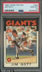 Jim Gott #463 Baseball Cards 1986 Topps Tiffany Prices