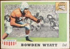 Bowden Wyatt Football Cards 1955 Topps All American Prices