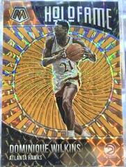 Dominique Wilkins [Orange Flourescent] Basketball Cards 2020 Panini Mosaic HoloFame Prices