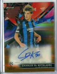 Charles De Ketelaere [Gold] Soccer Cards 2021 Topps Finest UEFA Champions League Autographs Prices