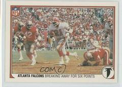 Atlanta Falcons [Breaking Away for Six Points] #1 Football Cards 1983 Fleer Team Action Prices