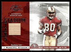 Jerry Rice Football Cards 2001 Panini Donruss Classics Stadium Stars Prices