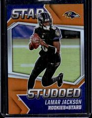 Lamar Jackson [Orange] Football Cards 2021 Panini Rookies and Stars Studded Prices