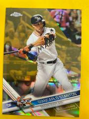 Giancarlo Stanton [Gold Refractor] #HMT27 Baseball Cards 2017 Topps Chrome Update Prices