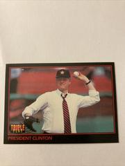 President Clinton Baseball Cards 1993 Panini Donruss Triple Play Prices