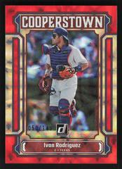 Ivan Rodriguez [Red] Baseball Cards 2023 Panini Donruss Cooperstown Prices
