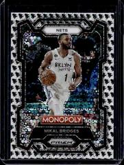 Mikal Bridges [Black] #10 Basketball Cards 2023 Panini Prizm Monopoly Prices