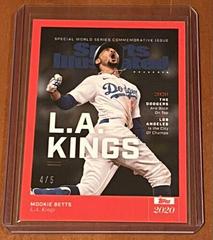 Mookie Betts [Red] #9 Baseball Cards 2021 Topps X Sports Illustrated Prices