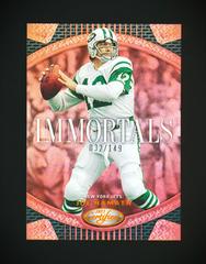 Joe Namath [Orange] #I-1 Football Cards 2023 Panini Certified Immortals Prices