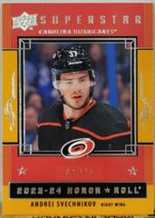 Andrei Svechnikov [Gold Rainbow] #HR-29 Hockey Cards 2023 Upper Deck Honor Roll Prices