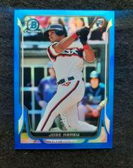 Jose Abreu [Blue Refractor] #5 Baseball Cards 2014 Bowman Chrome Prices