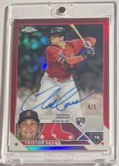 Triston Casas [Red] #RA-TC Baseball Cards 2023 Topps Chrome Rookie Autographs Prices