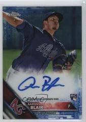 Aaron Blair [Blue Refractor] #RA-AB Baseball Cards 2016 Topps Chrome Rookie Autographs Prices