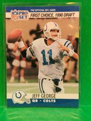 Jeff George [Colts Uniform] Football Cards 1990 Pro Set Prices