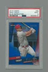 Mike Trout [Blue Refractor] #25 Baseball Cards 2019 Topps Finest Prices