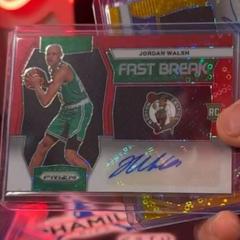 Jordan Walsh [Red] #25 Basketball Cards 2023 Panini Prizm Fast Break Rookie Autograph Prices