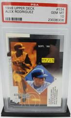 Alex Rodriguez #534 Baseball Cards 1999 Upper Deck Prices