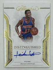 Isiah Thomas [Gold] #10 Basketball Cards 2022 Panini Flawless Distinguished Auto Prices